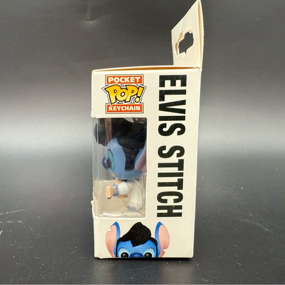 Disney Elvis Stitch Pop! Vinyl Keychain Funko Hot Topic - Picture 2 of 6